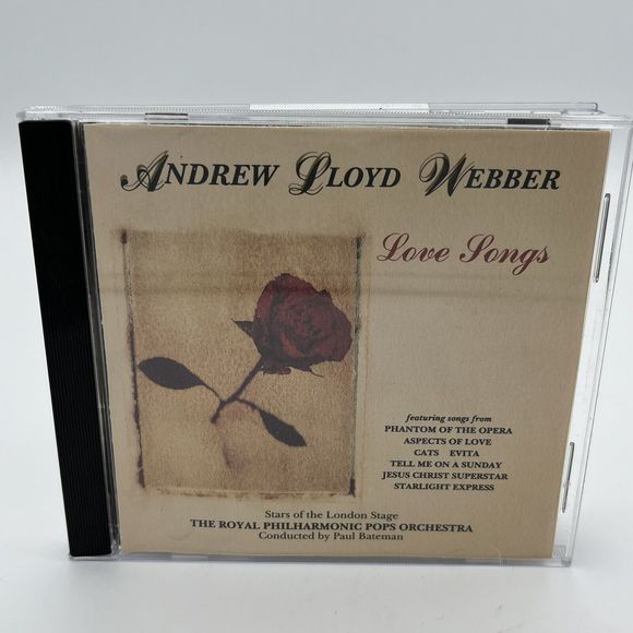 Andrew Lloyd Webber CD Audio Music Love Songs Royal Philharmonic Orchestra VGCon - Picture 1 of 5